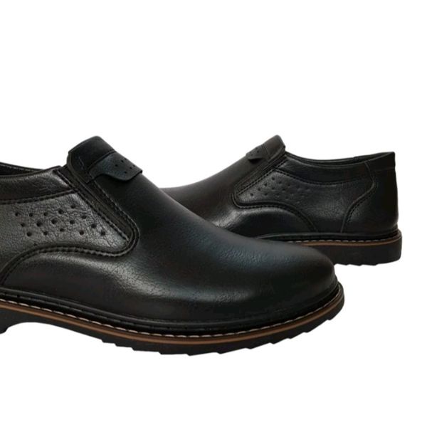 کفش مردانه رسمی اداری ساده کشی مدل پارس رنگ مشکی