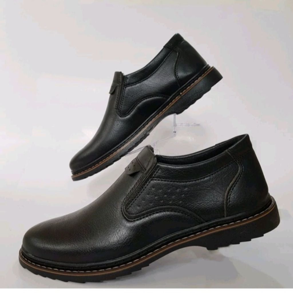 مشخصات کفش مردانه رسمی اداری ساده کشی رنگ مشکی