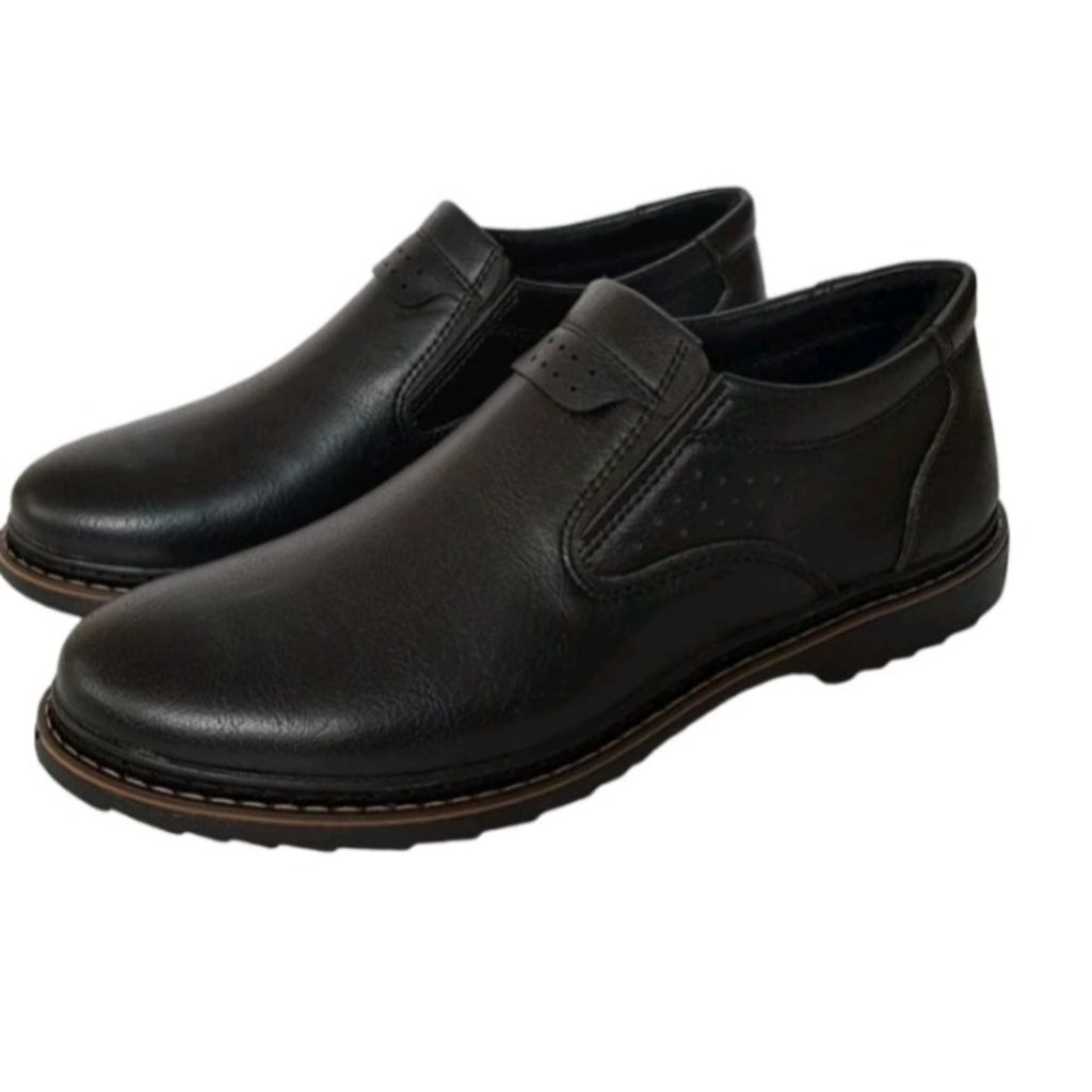 قیمت ارزان کفش مردانه رسمی اداری ساده کشی رنگ مشکی