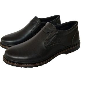 قیمت ارزان کفش مردانه رسمی اداری ساده کشی رنگ مشکی