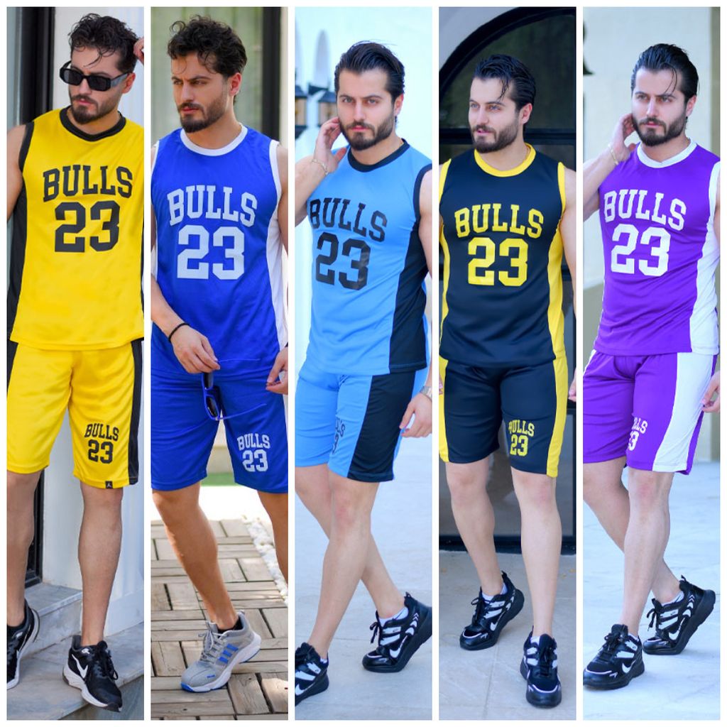 قیمت ست تاپ شلوارک مدل Bulls (در چند رنگبندی)
