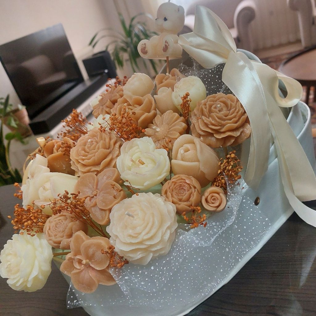 خرید انلاین باکس گل شمعی