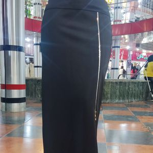 فروش اینترنتی دامن زنانه مجلسی بلند ویسکوز مشکی