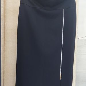 دامن زنانه مجلسی بلند ویسکوز مشکی