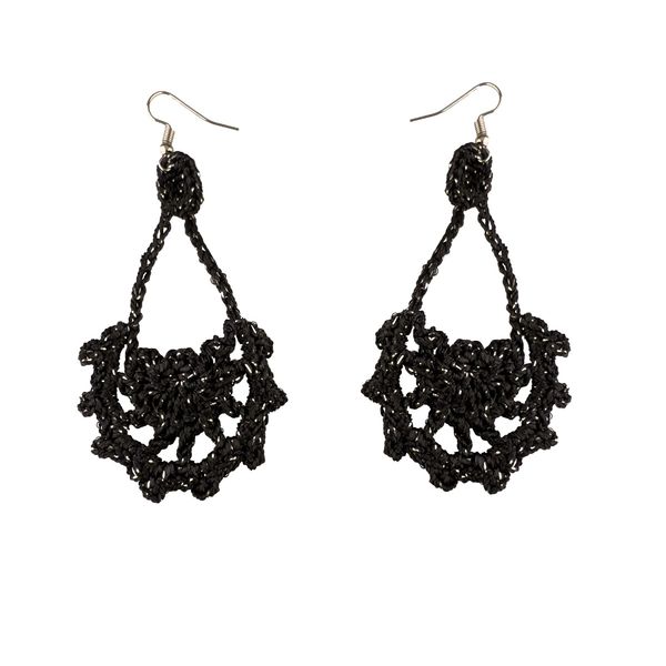 گوشواره دست ساز قلاب بافی - Gosh - 004