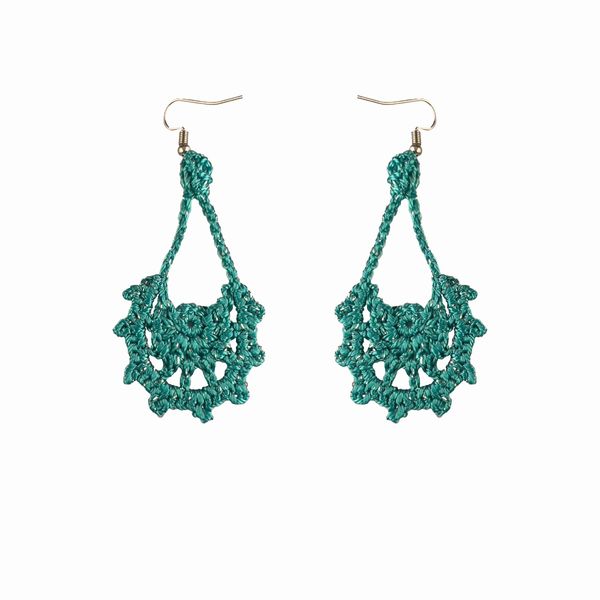 گوشواره دست ساز قلاب بافی - Gosh - 004
