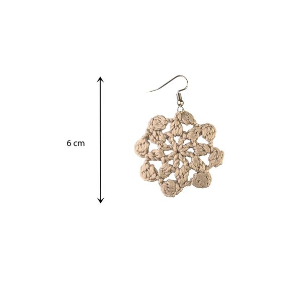 گوشواره دست ساز قلاب بافی - Gosh - 005