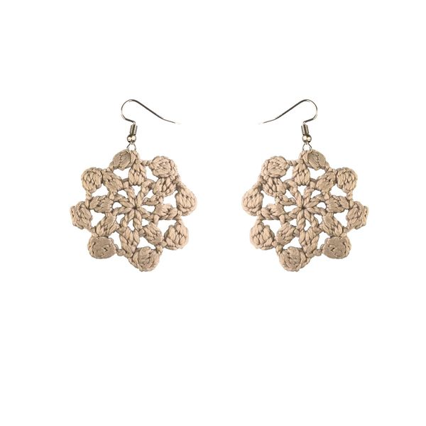 گوشواره دست ساز قلاب بافی - Gosh - 005
