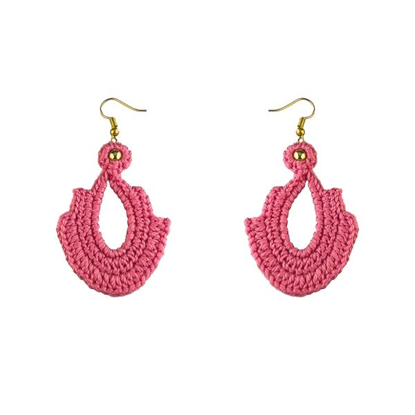 گوشواره دست ساز قلاب بافی - Gosh - 006