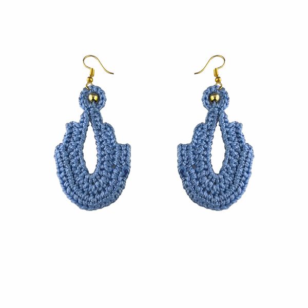 گوشواره دست ساز قلاب بافی - Gosh - 006