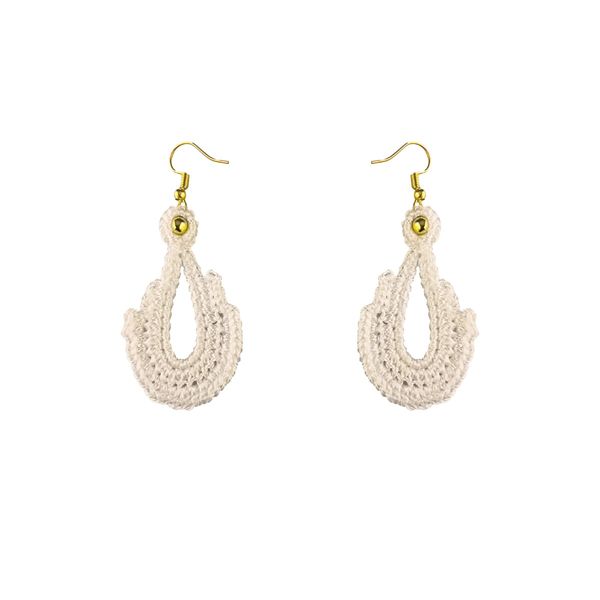 گوشواره دست ساز قلاب بافی - Gosh - 006