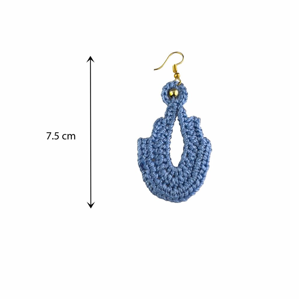 قیمت ارزان گوشواره دست ساز قلاب بافی - Gosh - 006
