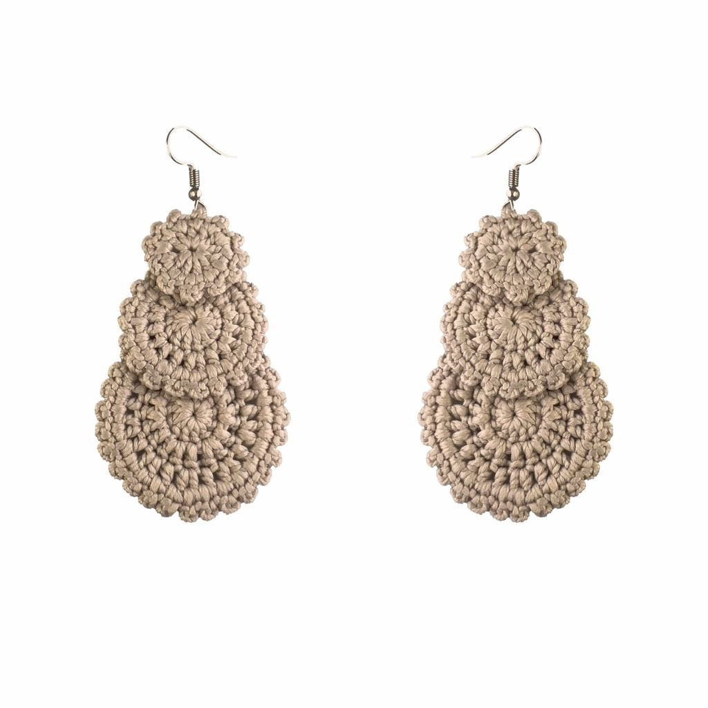 مشخصات گوشواره دست ساز قلاب بافی - Gosh - 007