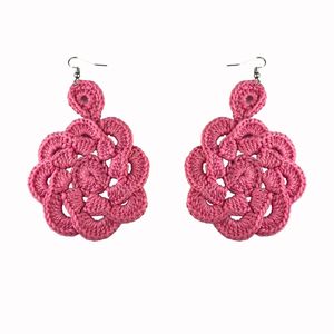 قیمت ارزان گوشواره دست ساز قلاب بافی - Gosh - 008