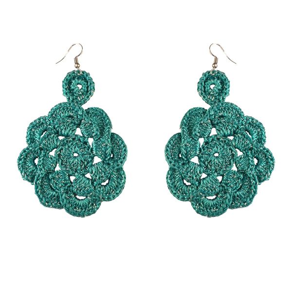 گوشواره دست ساز قلاب بافی - Gosh - 008