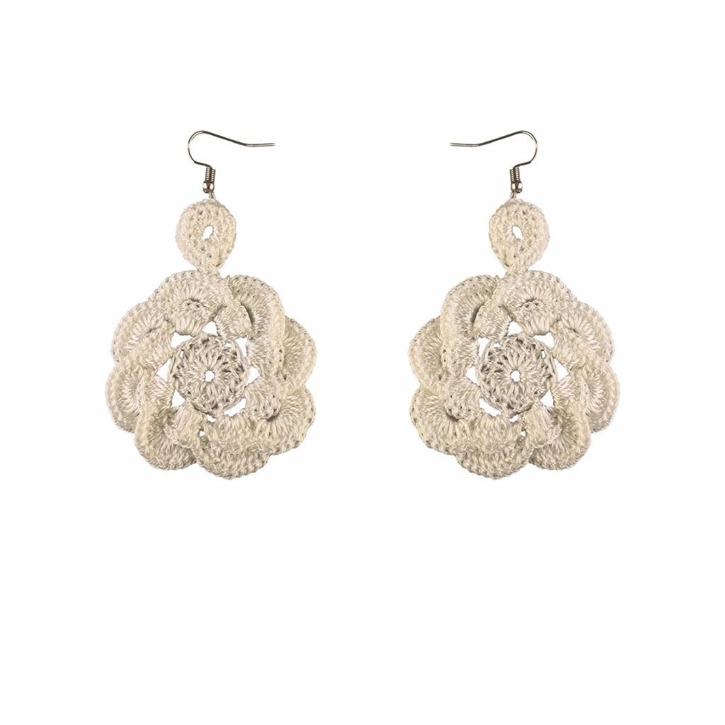 مشخصات گوشواره دست ساز قلاب بافی - Gosh - 008