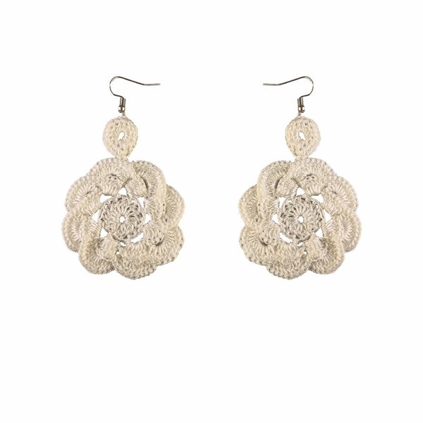 گوشواره دست ساز قلاب بافی - Gosh - 008