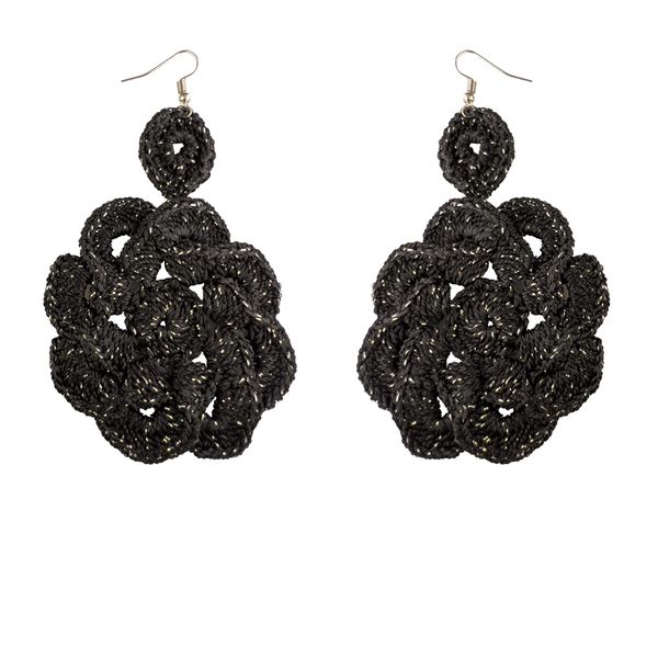 گوشواره دست ساز قلاب بافی - Gosh - 008