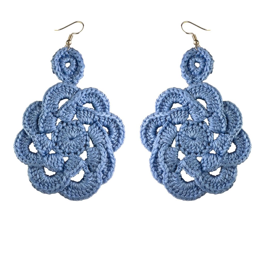 خرید اینترنتی گوشواره دست ساز قلاب بافی - Gosh - 008