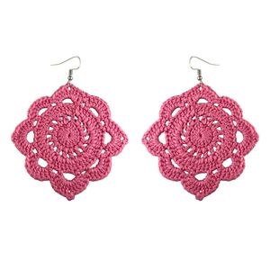 خرید اینترنتی گوشواره دست ساز قلاب بافی - Gosh - 009