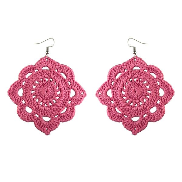 گوشواره دست ساز قلاب بافی - Gosh - 009