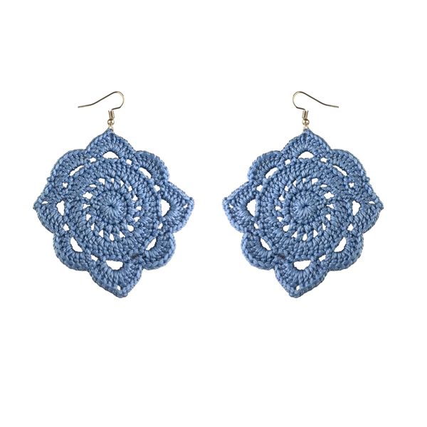 گوشواره دست ساز قلاب بافی - Gosh - 009