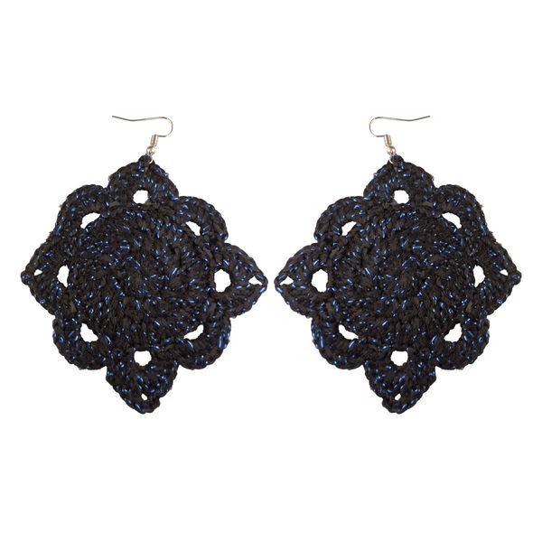 گوشواره دست ساز قلاب بافی - Gosh - 009