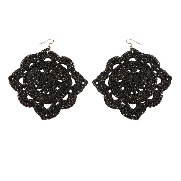 گوشواره دست ساز قلاب بافی - Gosh - 009