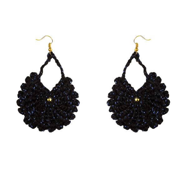 گوشواره دست ساز قلاب بافی - Gosh - 010