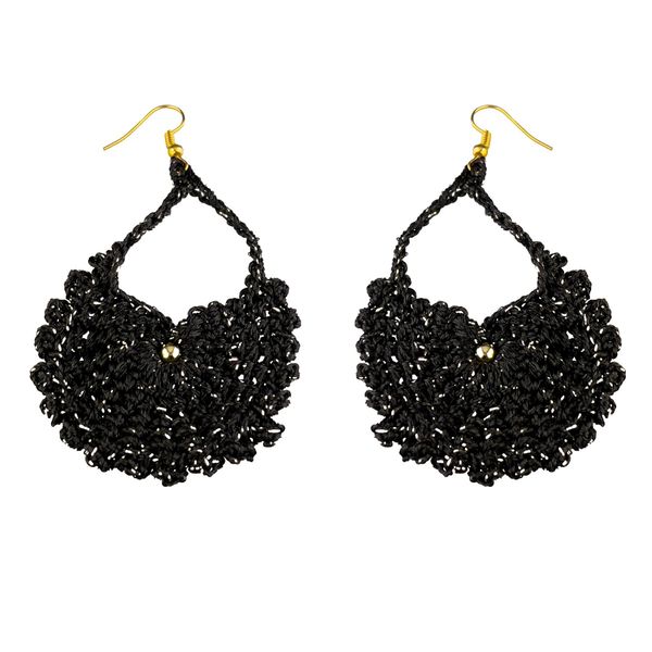 گوشواره دست ساز قلاب بافی - Gosh - 010