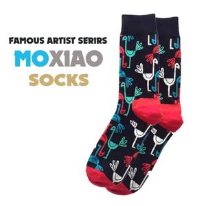 جوراب زنانه موژیایو طرح‌ قو– وارداتی و باکیفیت از نخ پنبه درجه یک
