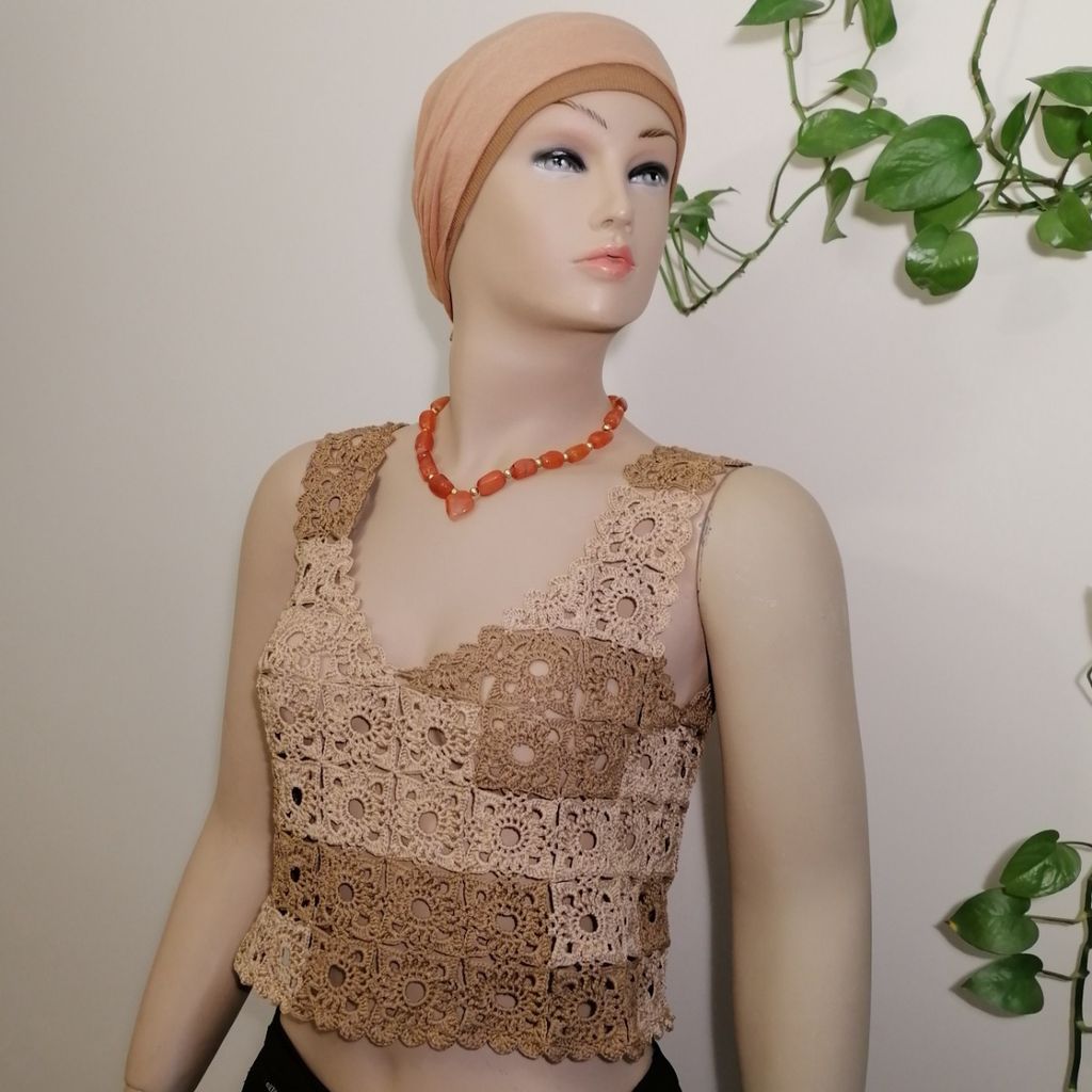 مشخصات کراپ، تاپ، نیم‌تنه، زنانه، دخترانه دستبافت 0420