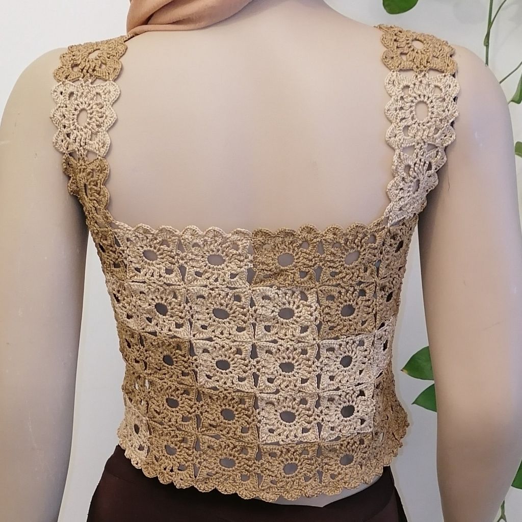 مشخصات کراپ، تاپ، نیم‌تنه، زنانه، دخترانه دستبافت 0420