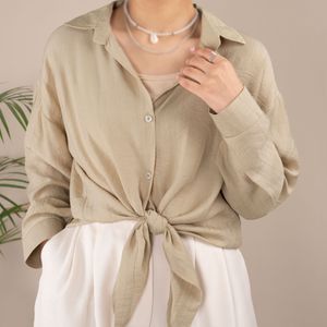 خرید اینترنتی شومیز گره ای تیانو پاد