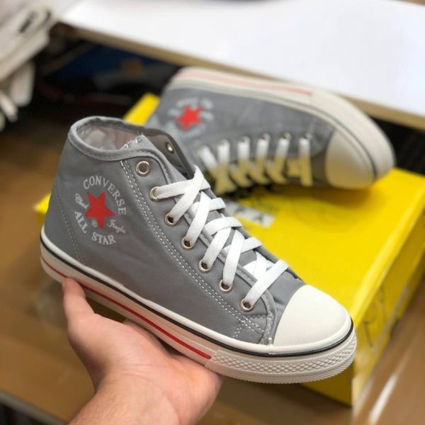 کفش الستار زنانه کانورس طوسی