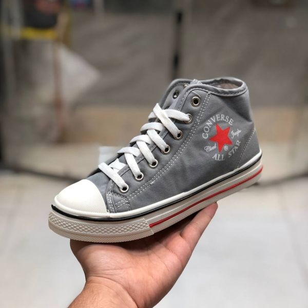 کفش الستار زنانه کانورس طوسی