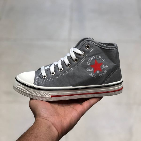 کفش الستار زنانه کانورس طوسی