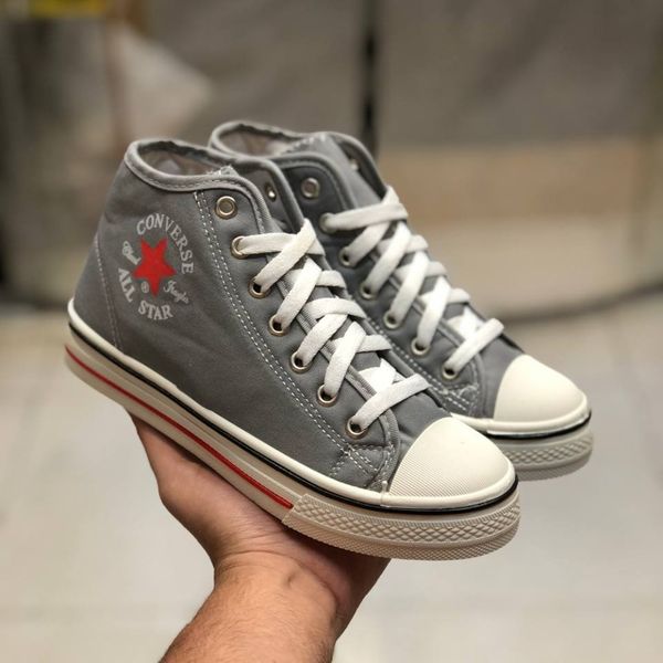 کفش الستار زنانه کانورس طوسی