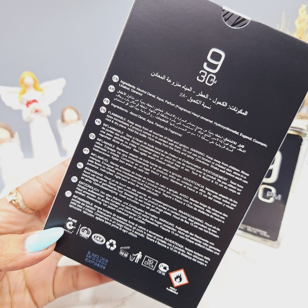 مشخصات ادکلن M 9:30PM مردانه حجم 100 میل