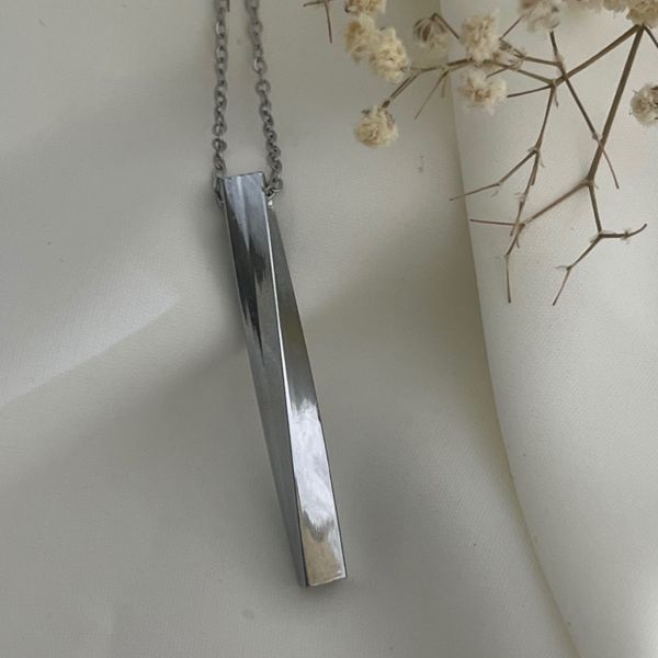 گردنبند اسپرت نقره ای