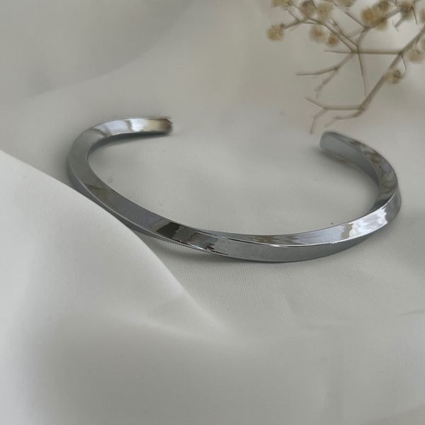 بنگل مردانه نقره ای