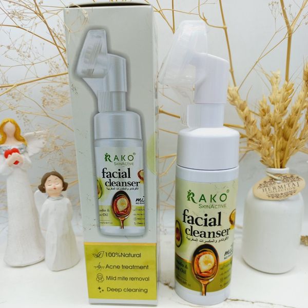 پاک کننده صورت با عصاره آووکادو و روغن آرگان راکو RAKO