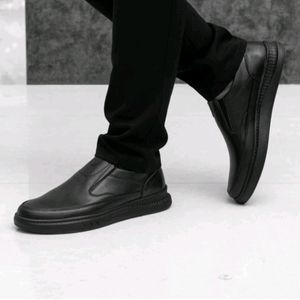 مشخصات کفش مردانه مجلسی رسمی بدون بند رنگ مشکی
