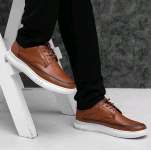 قیمت کفش مردانه مجلسی رسمی بندی رنگ عسلی