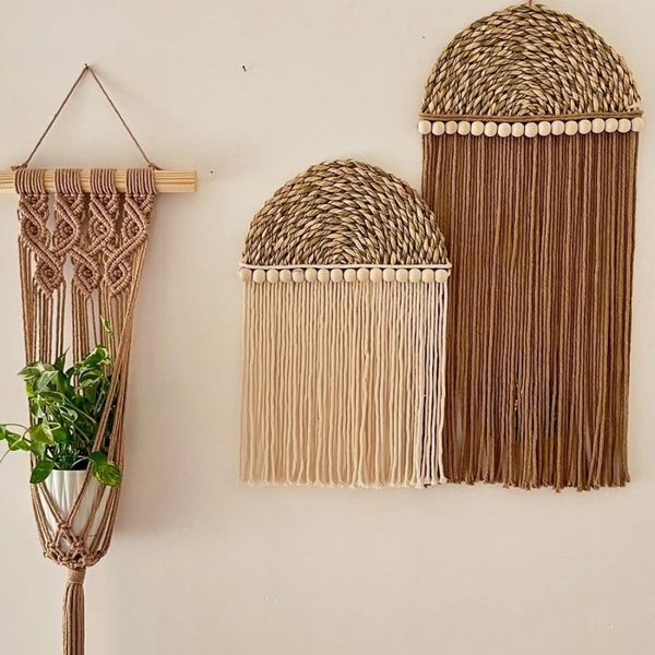 ست بوهو دیواری مکرومه بافی