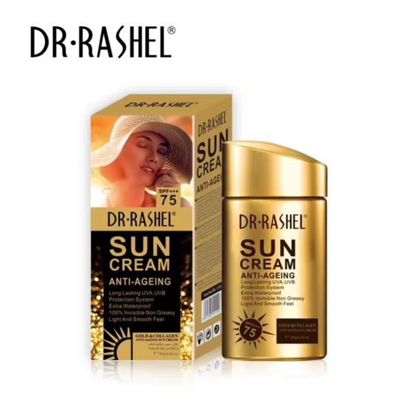 کرم ضد آفتاب بدون رنگ دکتر راشل Dr. Rachel وزن 80 گرم SPF 75