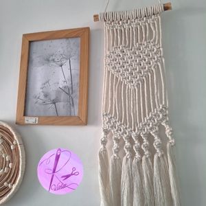 مشخصات دیوارکوب مکرومه قلب