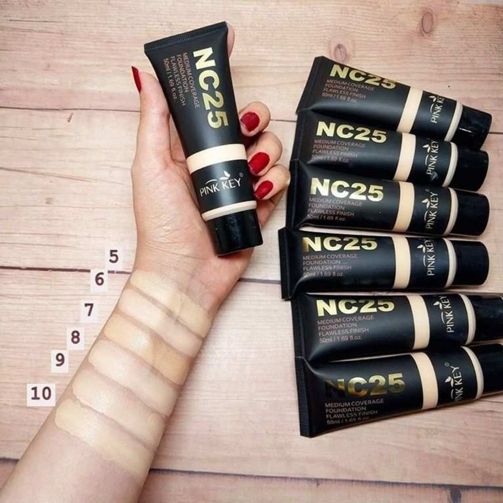 خرید انلاین کرم پودر تیوپی پینک کی مدل NC25 حجم 50 میل PINK KEY