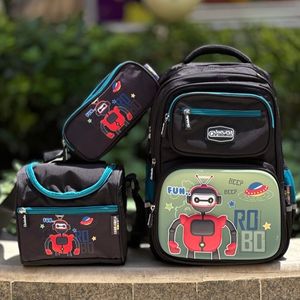 خرید اینترنتی قیمت کوله پشتی اورجینال سه تیکه طرح Robo برند Chrisbella کد 4041804