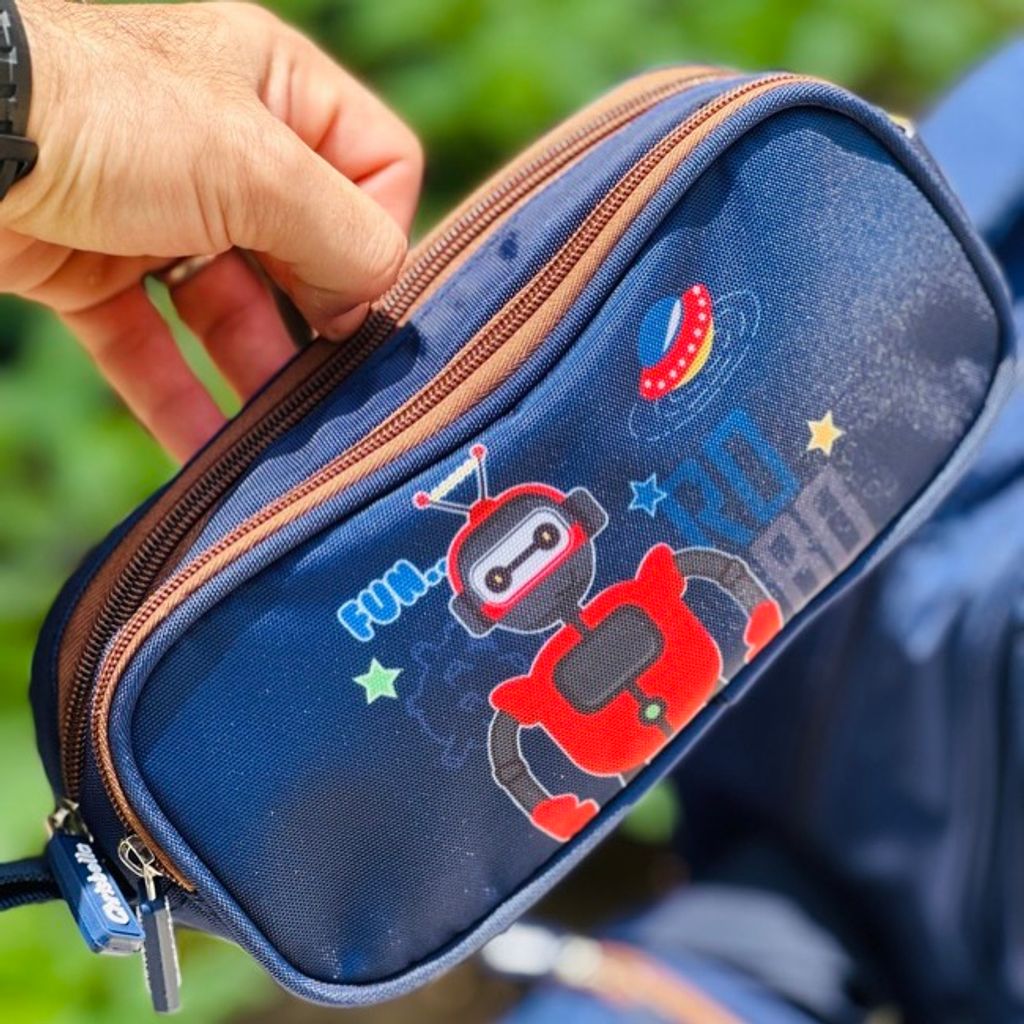 خرید اینترنتی قیمت کوله پشتی اورجینال سه تیکه طرح Robo برند Chrisbella کد 4041804